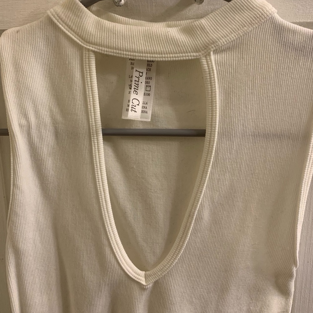 Spandex White Bodysuit - One Size - Picture 2 of 3